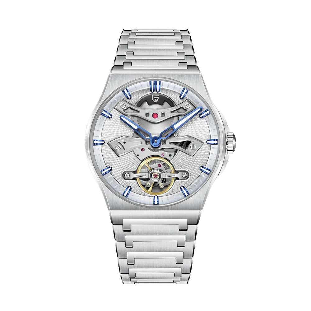 PAGANI DEISGN PD-YS028 42MM Automatic Mechanical Diver Watch with white dial, clasp detail