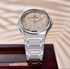 Pagani Design PD-YS029 automatic watch with black dial and two-tone rose gold bracelet in open watch box