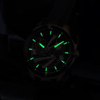 Pagani Design PD-YS030 skeleton automatic watch, luminous hands and markers glowing in the dark