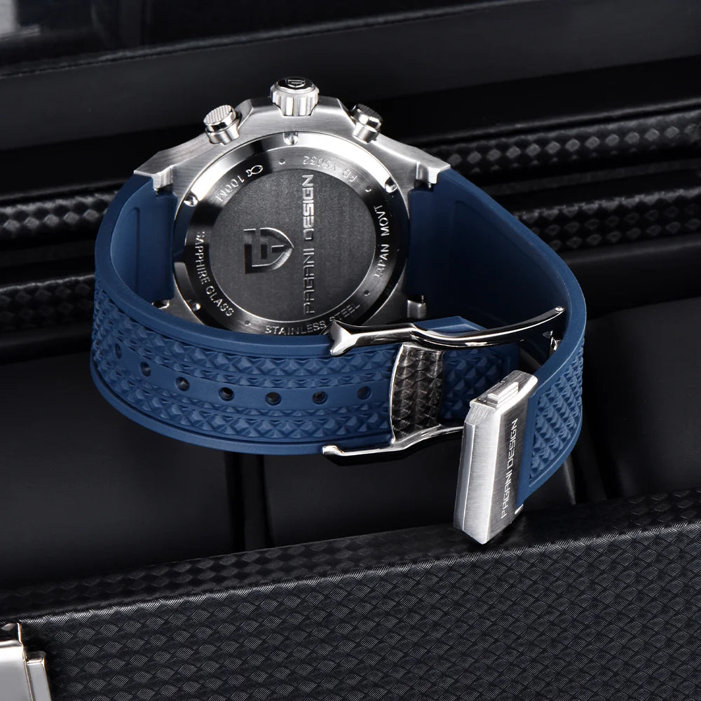 Pagani Design Fashionable Men'S Quartz Watch Sports Chronograph Top Brand Sapphire Stainless Steel 100M Waterproof Men'S Watch