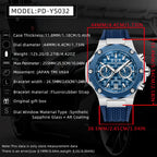 Pagani Design Fashionable Men'S Quartz Watch Sports Chronograph Top Brand Sapphire Stainless Steel 100M Waterproof Men'S Watch