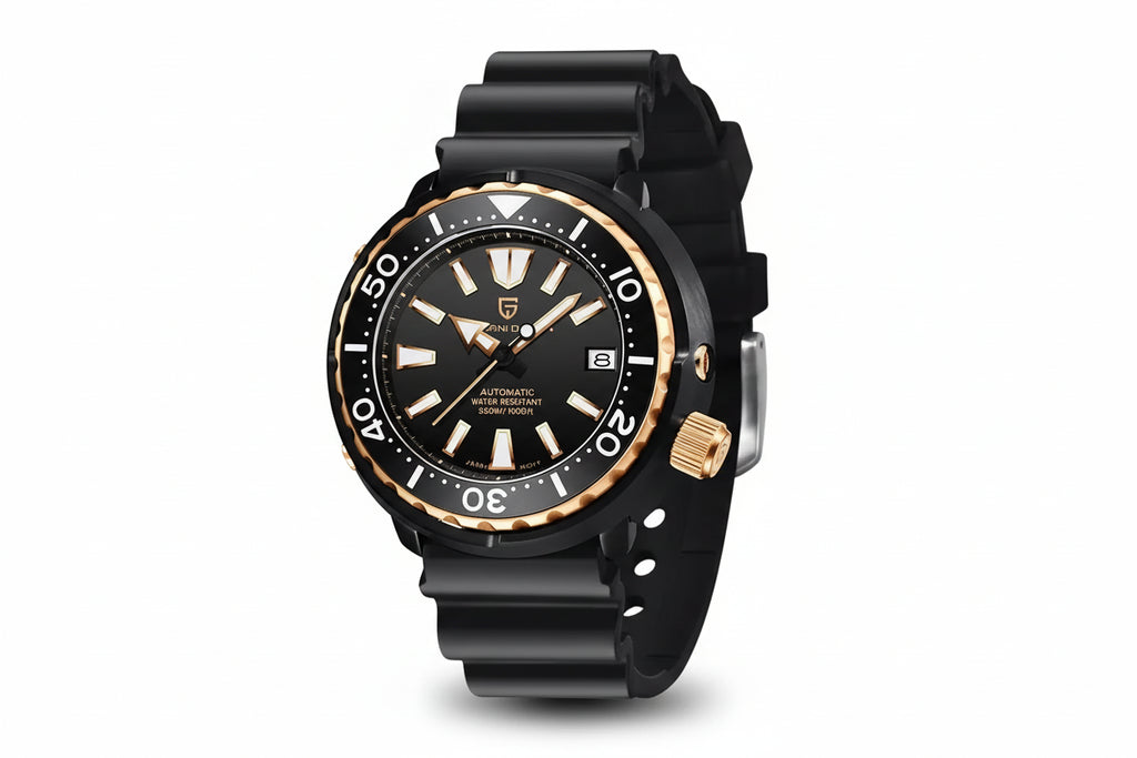 PAGANI DESIGN PD-1695 Men's Auto Mechanical Watch, Tuna Diver, 30Bar Waterproof-PrimeTimepiece