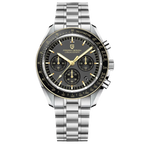 Pagani Design PD-1701 moon chronograph watch black silver dial front view