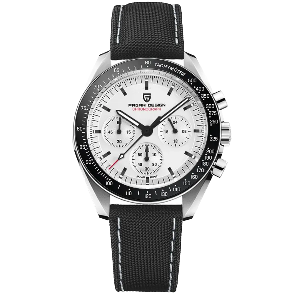 Pagani Design PD-1701 moon chronograph watch front view