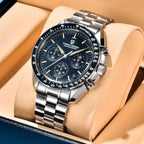 Pagani Design PD-1701 moon chronograph watch red dial front view
