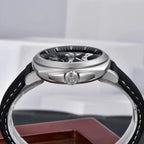 Pagani Design PD-YS017 side profile showing case thickness and logo-engraved crown