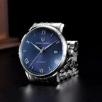 Pagani Design PD-1759 blue dial men's automatic watch, angled three-quarter view