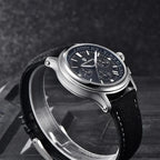 Pagani Design PD-1781 dark dial men's quartz chronograph case profile view