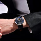 Pagani Design PD-1796 blue dial men's tourbillon watch shown on wrist