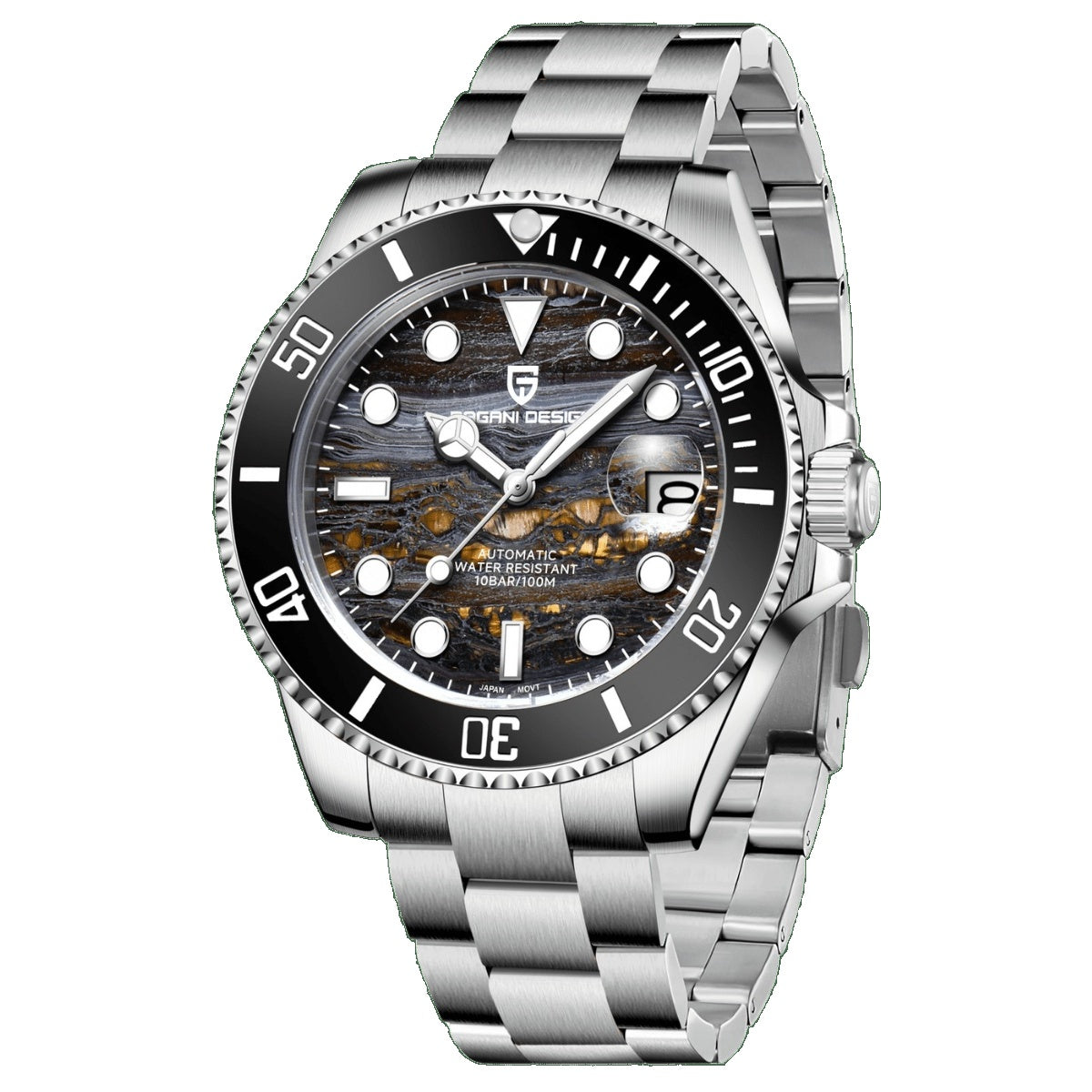 PD-1839 Black - Pagani Design men's automatic watch