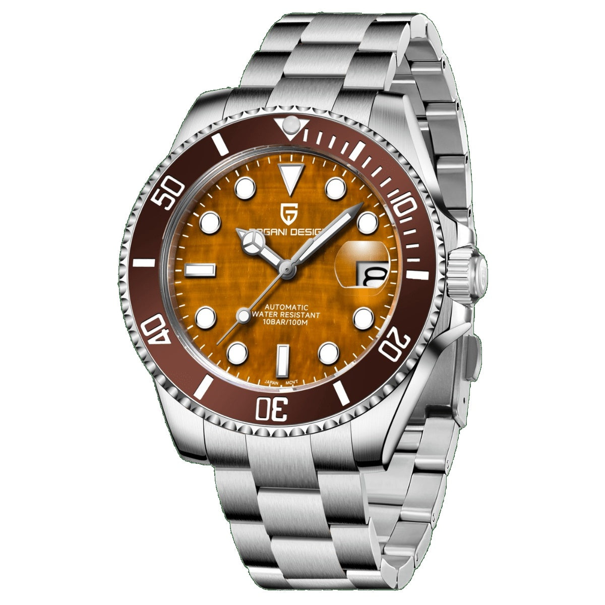 PD-1839 Brown - Pagani Design men's automatic watch
