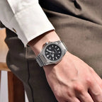 Pagani Design PD-YS023 black dial men's automatic watch worn on wrist