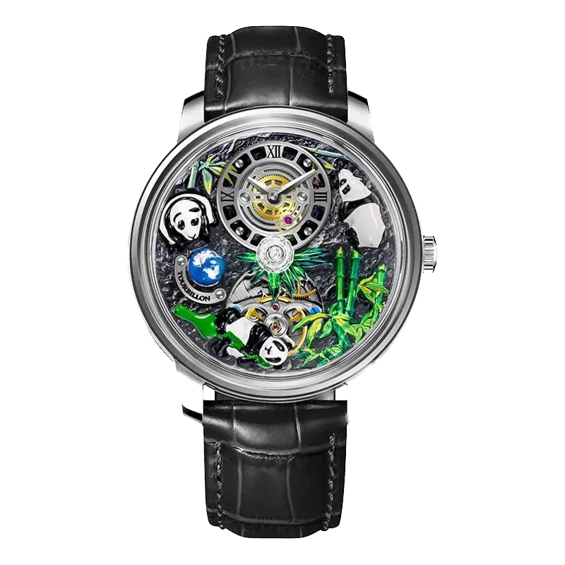 PINDU National Treasure Symbol Men Mechanical Watch Rotating Crystal Ball M2791B-PrimeTimepiece