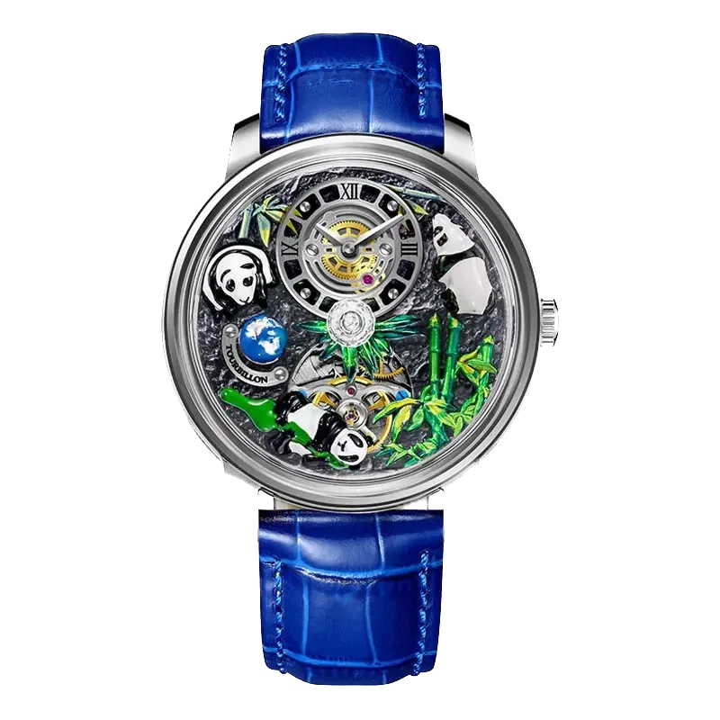 PINDU National Treasure Symbol Men Mechanical Watch Rotating Crystal Ball M2791B-PrimeTimepiece