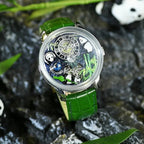 PINDU National Treasure Symbol Men Mechanical Watch Rotating Crystal Ball M2791B-PrimeTimepiece