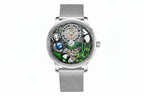 PINDU National Treasure Symbol Men Mechanical Watch Rotating Crystal Ball M2791B-PrimeTimepiece