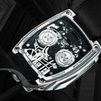 PINDU P5023 Engine Skeleton Tonneau Automatic Watch