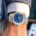 PINDU P6502 Men's Automatic Moon Phase Watch, lifestyle shot