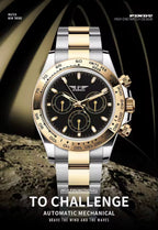 PINDU P6589 Two-Tone Automatic Chronograph Men's Watch