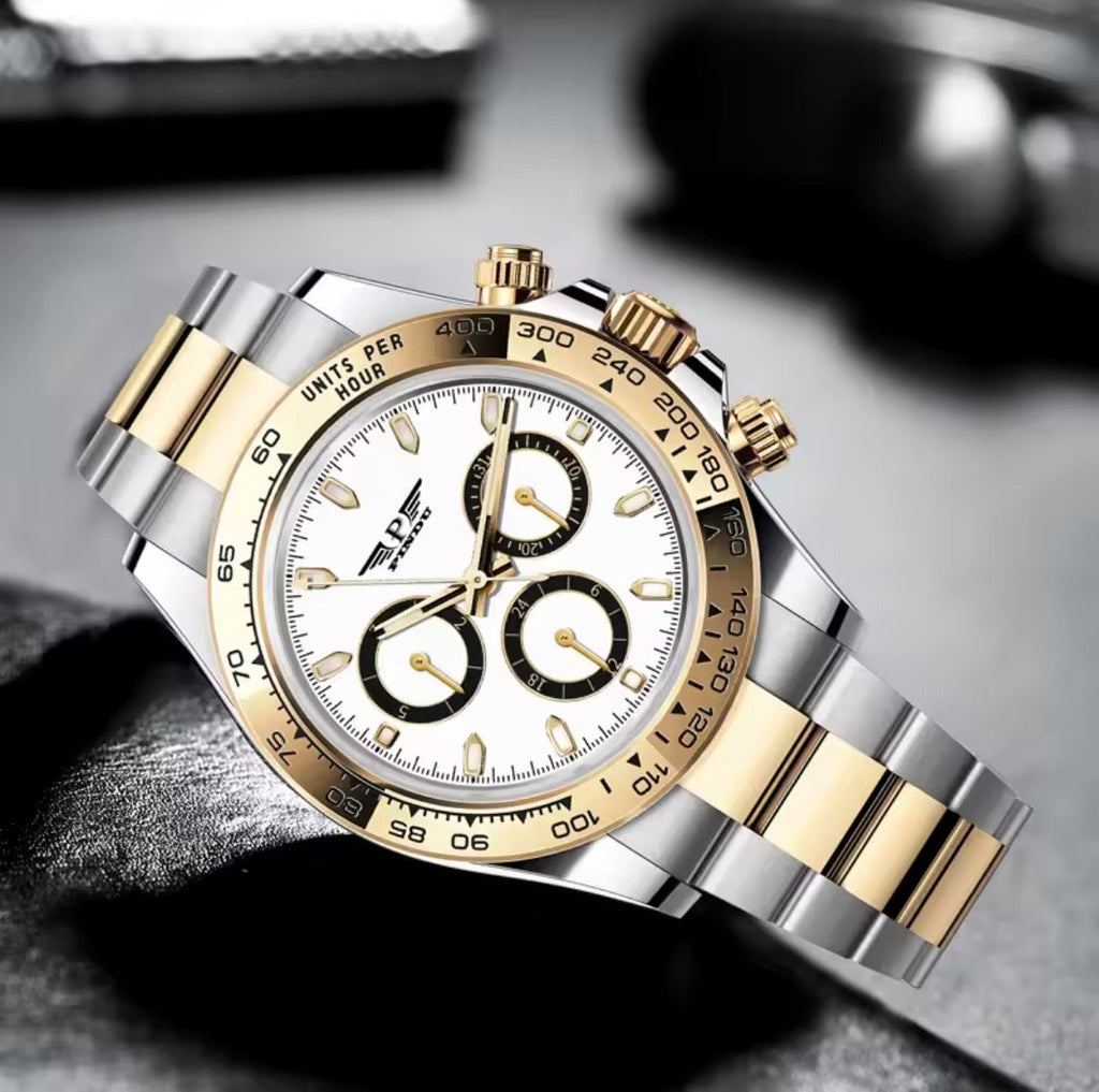 PINDU P6589 Two-Tone Automatic Chronograph Men's Watch