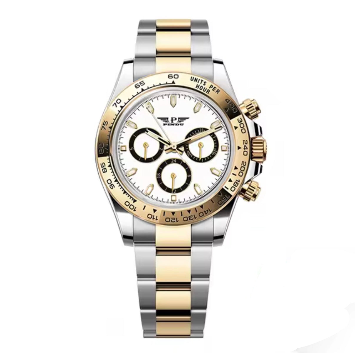 PINDU P6589 Two-Tone Automatic Chronograph Men's Watch