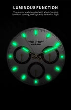 PINDU P6589 Two-Tone Automatic Chronograph Men's Watch