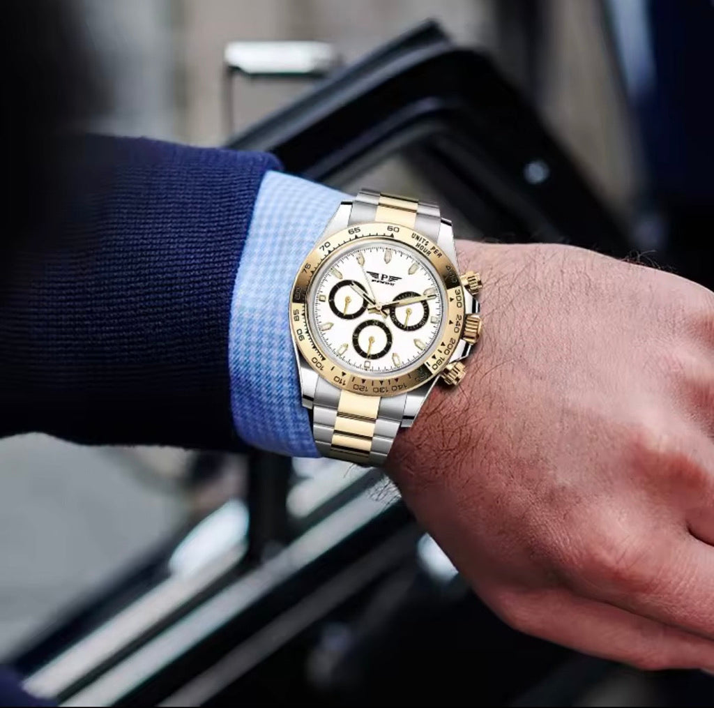 PINDU P6589 Two-Tone Automatic Chronograph Men's Watch