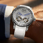 PINDU PD6656 Double Tourbillon Diamond Skeleton Men's Watch