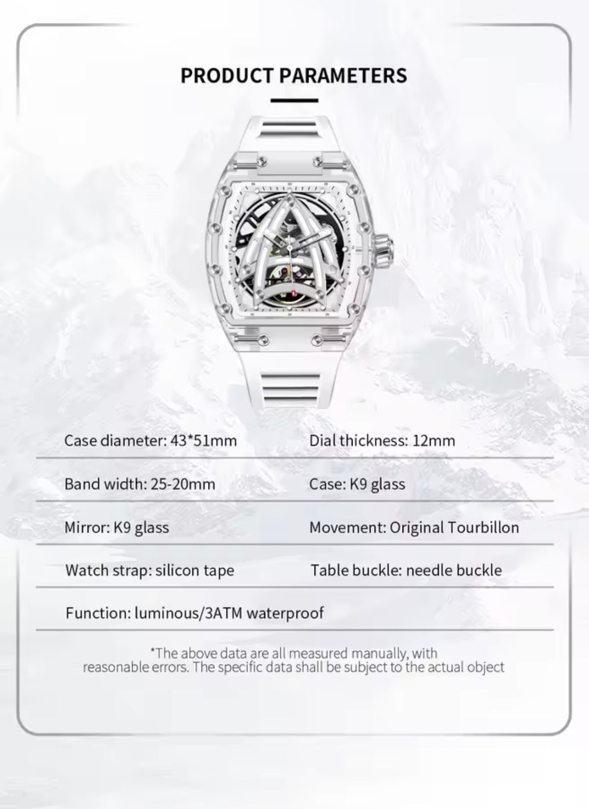 PINDU PD6657 Sailing Series Skeleton Automatic Mechanical Watch