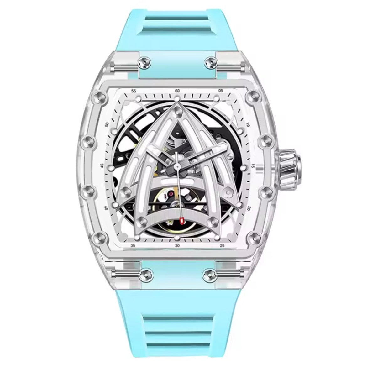 PINDU PD6657 Sailing Series Skeleton Automatic Mechanical Watch