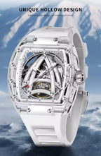 PINDU PD6657 Sailing Series Skeleton Automatic Mechanical Watch