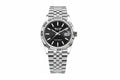 PINDU PD6525 automatic watch with black striped dial and stainless steel bracelet