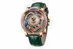PINDU PD6532 dragon quartz watch green gold dial front view