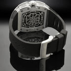 PINDU Mechanical Men Waterproof Sapphire Glass Stainless Steel Wine Barrel Watch-PrimeTimepiece