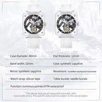 PINDU P6569 Tourbillon Movement, Transparent Case, shown on wrist