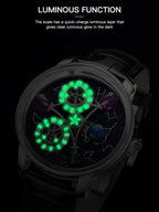 PINDU PD6573 starry constellations watch luminous function feature with green glow