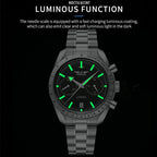 PINDU PD6576 moon chronograph watch silver black silver dial specifications