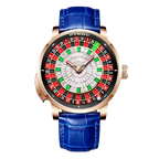 PINDU PD6617 casino tourbillon watch black white dial front view