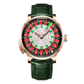 PINDU PD6617 casino tourbillon watch green white dial front view