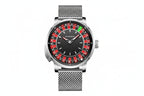 PINDU PD6628 roulette automatic watch silver dial front view