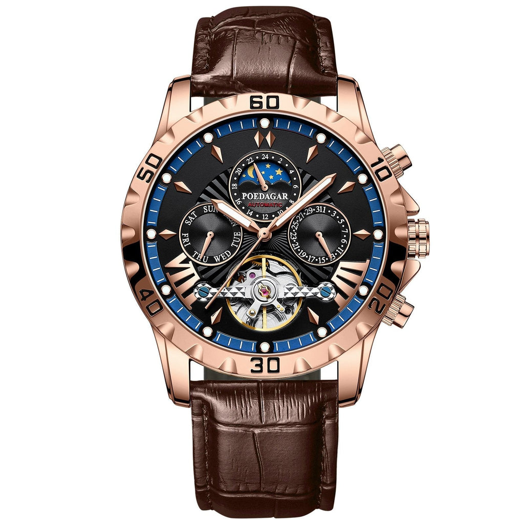 Poedagar 1410 watch Rose Gold Blue L variant