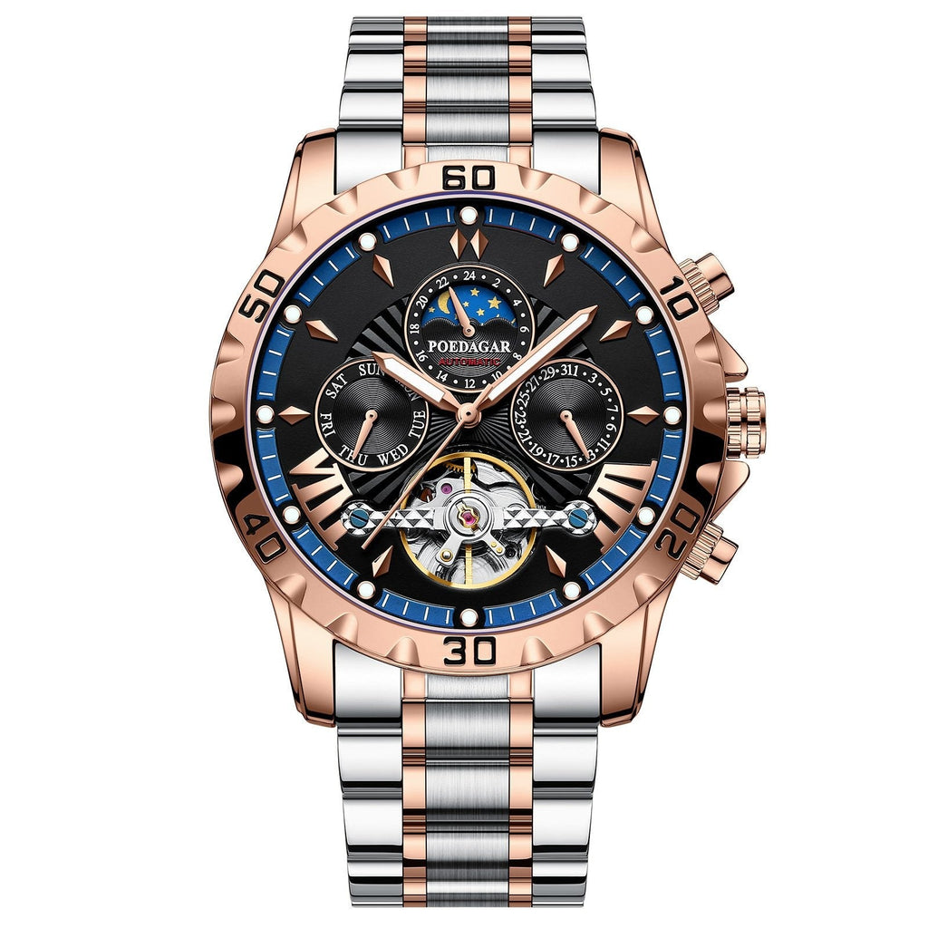 Poedagar 1410 watch Rose Gold Blue S variant
