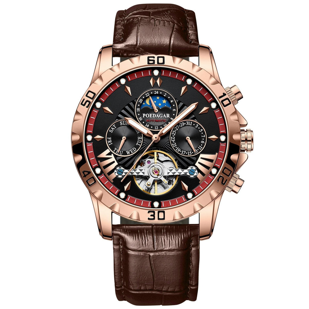 Poedagar 1410 watch Rose Gold Red L variant