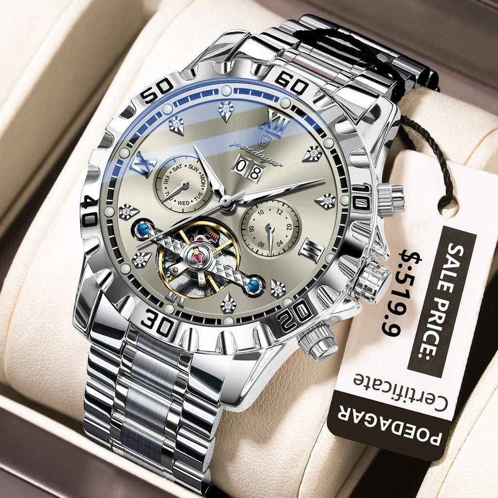 Poedagar 1418 watch Silver Gray variant
