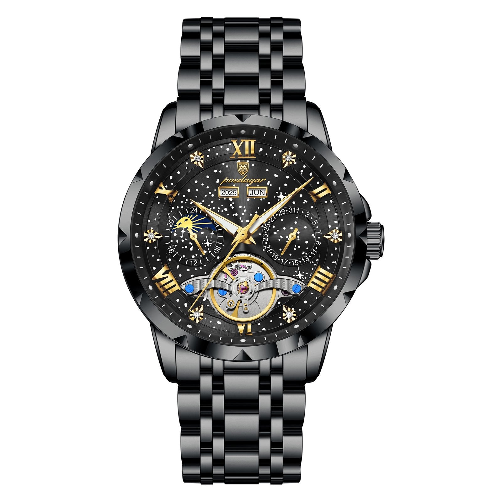 Poedagar 1420 watch Black Black variant