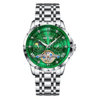 Poedagar 1420 watch Silver Green variant