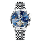 Poedagar 1422 watch Silver Blue variant