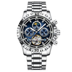Poedagar 1423 watch Silver Blue variant