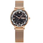 Poedagar 3013 watch Rose Gold Black M variant