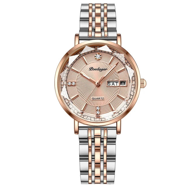 Poedagar 3013 watch Rose Gold Gold Steel variant